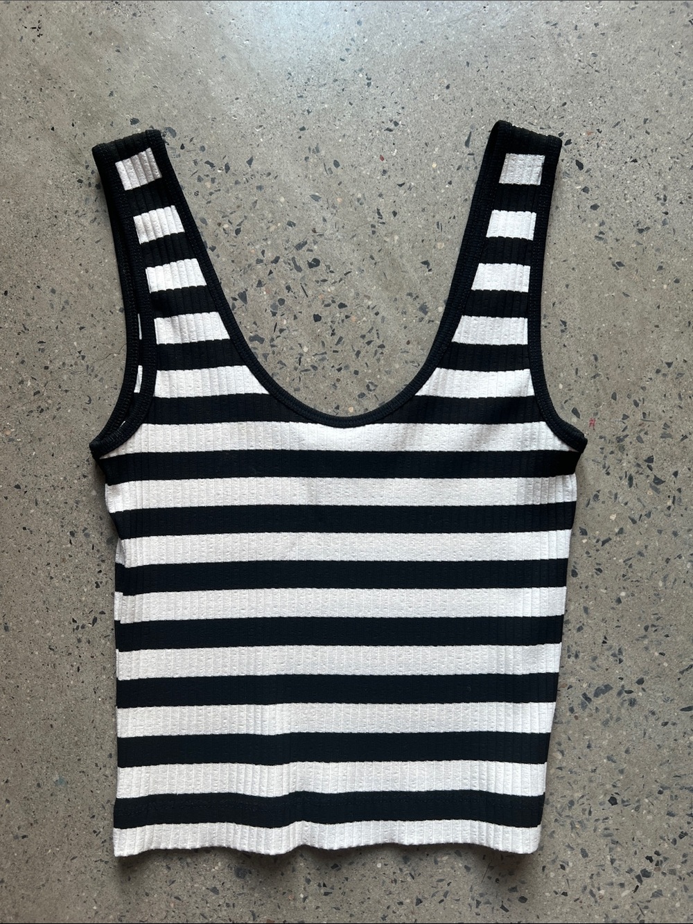 INTERMIX Black and White Striped Tank - Like New
